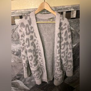 Barefoot Dreams CozyChic Leopard Cardigan